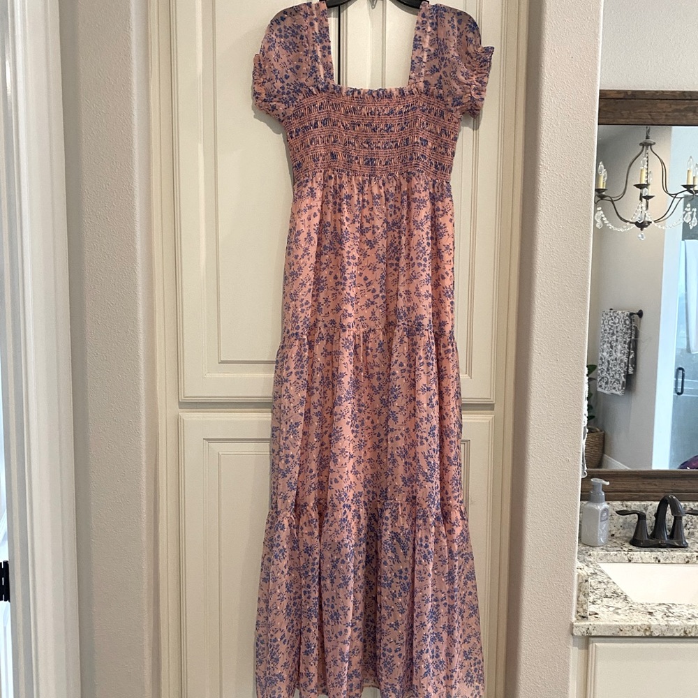 Buddy Love Smocked Maxi Dress, size Medium